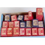 20 Hornby Dublo D1 and SD6 wagons, good selection of mix of blue/red strip boxes, mix of metal and