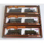 Three Mainline "GWR" 0-6-0 class 2251 locos and tenders:- 2 x 3205 GWR 37-058 green with BR green