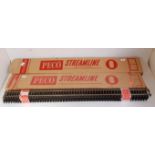 Approx 30 lengths Peco 0 gauge 2-rail track SL700 nickel silver, wooden sleeper, 12 lengths appear