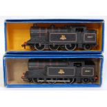 Hornby Dublo EDL17 and ref. 3217 BR black tank engines both no. 69567 (G-BF)