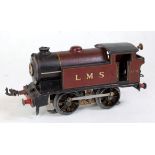 Hornby 1934-6 EM36 6V AC 0-4-0 tank loco LMS red 2270 8 spoke wheels, no rods, no cylinders,