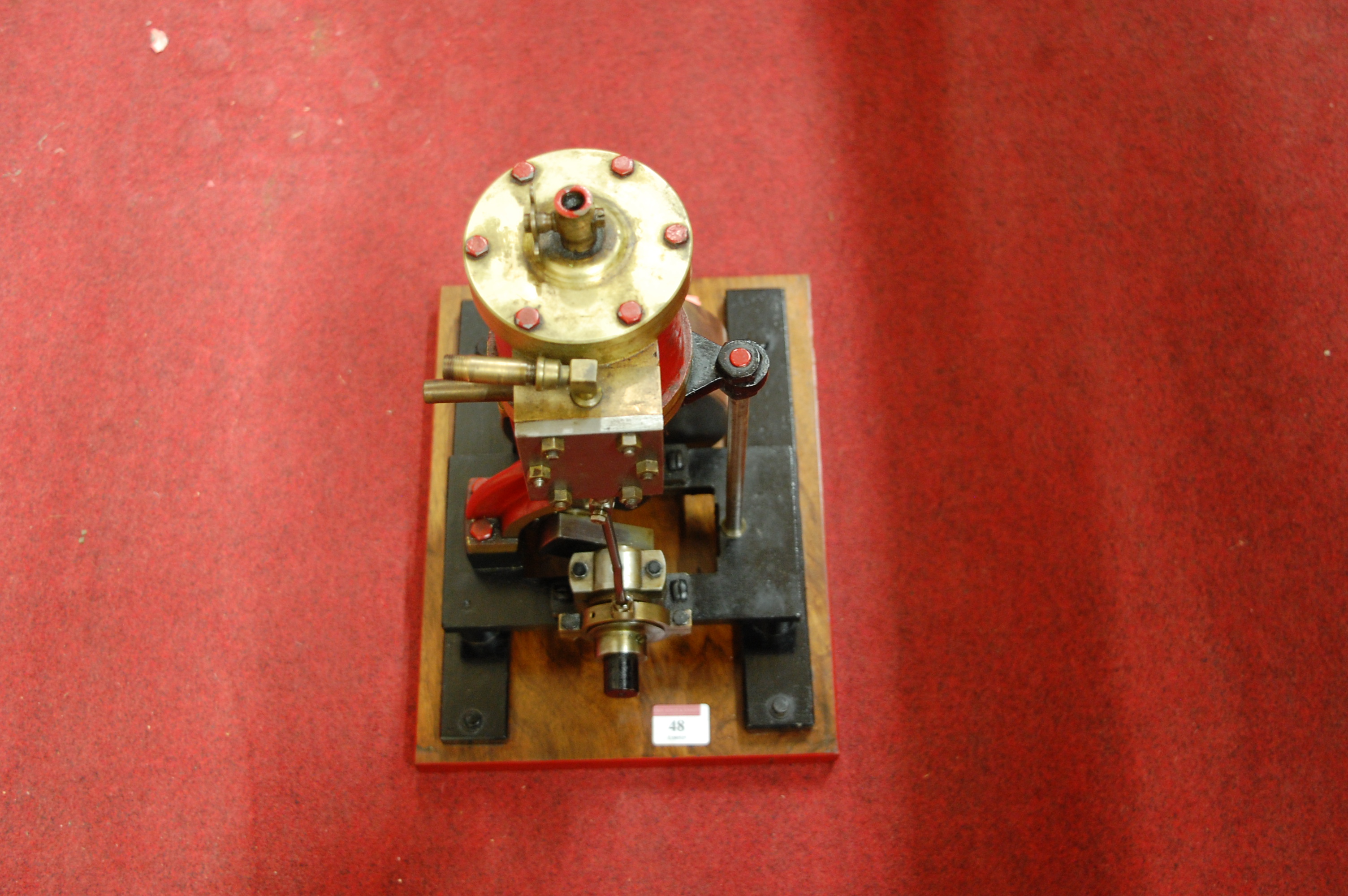 A live steam vertical Stuart Turner type steam engine comprising of a single vertical cylinder - Image 3 of 6