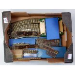 Hornby Dublo 3-rail track:- 13 large radius and 8 standard curves, approx 38 full straights and 2