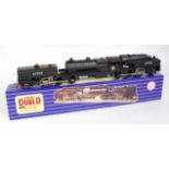 A Jodel Model 3-rail BR black Beyer-Garrett twin motor steam engine in Hornby Dublo style blue/white