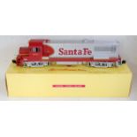 Aristocraft Trains G scale American Outline diesel loco Santa Fe red and silver No. 6607 with