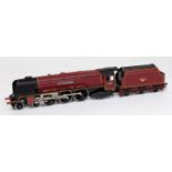 A Hornby BR maroon 'City of Nottingham' engine and tender (G)