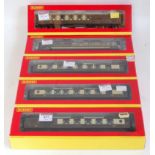 5 Hornby lighted Pullman Cars R4166A, R4425, R4426, R4387 and R4377 Devon Belle observation car with