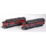 Lionel black with red stripe Rock Island diesel loco No. 231 and dummy No. 2041 (G)