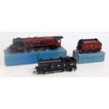 Two Hornby Dublo 3-rail locos:- EDL7 0-6-2 total repaint black 0-6-2 LMS 6917, lettering and numbers