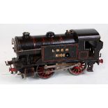 Hornby 1929/30 black LNER c/w No. 1 special tank loco No. 8108 - considerable re-touching, rear