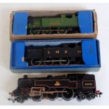 Three Hornby Dublo 3-rail tank loco:- EDL18 2-6-4 BR80054, EDL7 0602 LNER 9596 green and EDL7 0-6-
