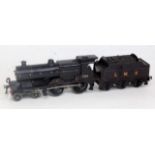 Total repaint Hornby compound loco as black 1083 with Bassett Lowke total repaint 6 wheel tender