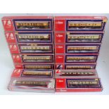 14 Lima Great Western bogie coaches, brown/cream 6 x L5313, 5 x L5333, 1 x L5311, 1 x L5345, 1 x