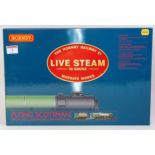 A Hornby 00 gauge R2485 Flying Scotsman live steam 00 gauge box set, appears as issued, in the