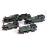 4 GWR locomotives mix of proprietary and white metal kit built on Hornby and Triang chassis, 0-4-2T,