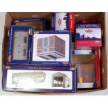 Quantity of Bachmann Scenecraft buildings, good selection including GCR station buildings and