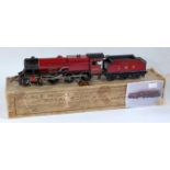 Bassett-Lowke virtually completely repainted c/w maroon LMS 4-6-0 'Royal Scot' No. 6100 complete