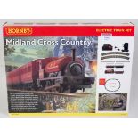 A Hornby R1027 'Midland Cross Country' train set appears complete (G-BG), and sold with R1122