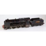 Bassett-Lowke black live steam Super Enterprise 4-6-0 (Freelance) with 6 wheel tender No. 2495 -