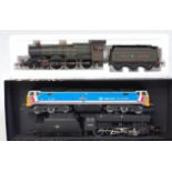 Mixed lot of GWR 'Caerphilly Castle' engine and tender (G) Hornby BR black class 8F 2-8-0 engine and