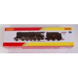 A Hornby Railroad R3274 BR (late) Crosti boiler class 9F engine and tender no. 92023, DCC ready (M-