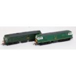 2 Hornby items BR green Hymek diesel locomotive No. D7063 (G) and North British type 2 BR green