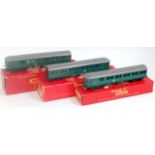 Triang 4-sub EMU 2 car unit R156/R225, green with decals, motor bogie not fixed due to cracking of