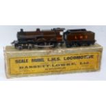 Bassett-Lowke post war brown LMS Standard Compound 4-4-0 12v DC No. 1036 (NM) with 6 wheel LMS