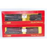 Triang Hornby R251/R33 class 3F engine and tender BR lined black (G-BG), and another Midland Railway