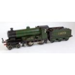 Bassett Lowke 1930 Duke of York 4-4-0 clockwork loco green almost a total repaint (P) as repaint,