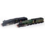 Hornby Dublo 2-rail Bristol Castle engine and tender and class 8F engine and tender No. 48109 rear