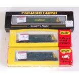 Mixed N gauge Graham Farish Bachmann class 57 Co-Co diesel locomotive freight liner green (NM-BNM)