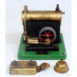 An ESL Ltd No. 1540 Standard Steam Engine comprising of tin housed brass boiler with take-off