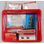 Box containing collection of scenic items by Peco, Hornby, Ratio, Wills, Model Power etc (MNM-BMNM),