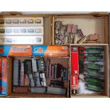 Quantity of mixed makes H0-9 rolling stock and track, Roco, Minitrains, Egger-Bahn, some kit built