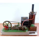 A Stuart Turner and other components live steam stationary steam plant comprising of a horizontal