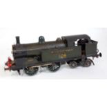 Kit/scratch built green Southern 0-4-4 c/w tank loco No. 126 semi finescale - corrosion under