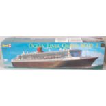 A Revell 1:400 scale No. 05223 Queen Mary II Ocean Liner, appears as issued in the original all-card