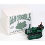 A G&M Originals 1:32 scale white metal and resin model of a Fowler Mk VF British diesel tractor