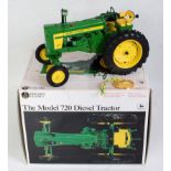 An Ertl Precision Classics 1:16 scale model of a John Deere Model 720 diesel tractor, model No. 5832