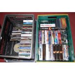 Three boxes of miscellaneous CDs and DVDs, to include box sets etc