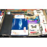One tray containing a quantity of mixed boxed and loose diecasts to include Corgi Eddie Stobart,