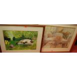 A large quantity of pictures and prints to include original watercolours, etc