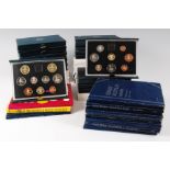 Great Britain, 19 Royal Mint United Kingdom proof coin collection sets to include 1983 x3, 1984