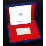 Great Britain, Sir Winston Churchill Stamp Replica, in 18ct gold, boxed with certificate no. A 3546,