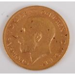 Great Britain, 1912 gold half sovereign, George V, rev. St George & Dragon above date. (1)