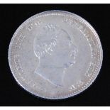 Great Britain, 1836 groat, George IV bust facing right within legend. rev; Britannia seated facing