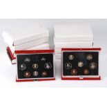 Great Britain, a consecutive run of nine Royal Mint United Kingdom proof coin collection sets,