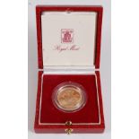 Great Britain, a cased 1983 gold proof sovereign, with certificate of authenticity. (1)