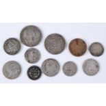 World Coinage, a mixed lot to include Kingdom of Prussia, Friedrich Willhelm III, 1826 1/6 Thaler,